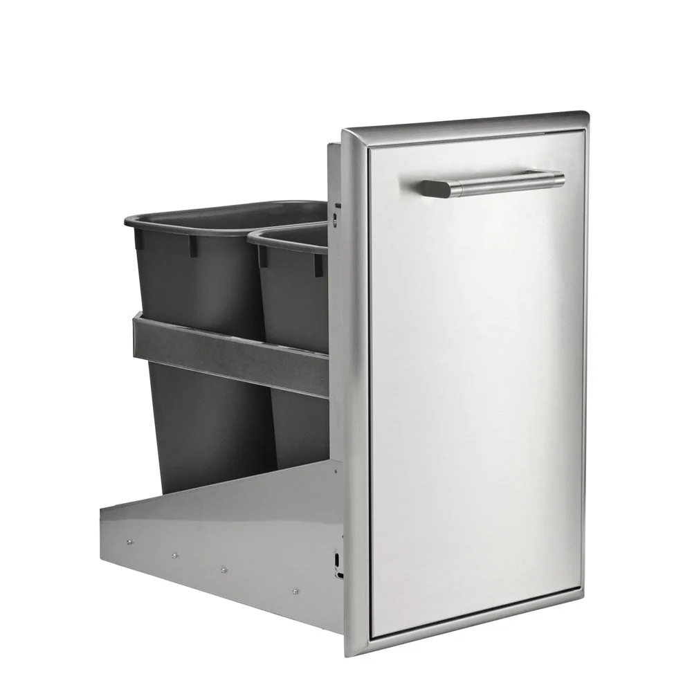 Coyote 18" Front To Back Trash Recycle Combo - C3-FBTRC - Image 3