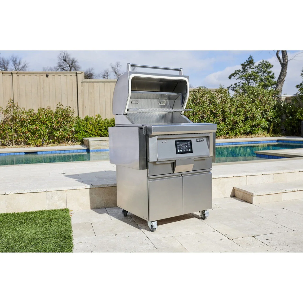 Coyote 28" Pellet Grill on Cart - C1P28-FS - Image 5