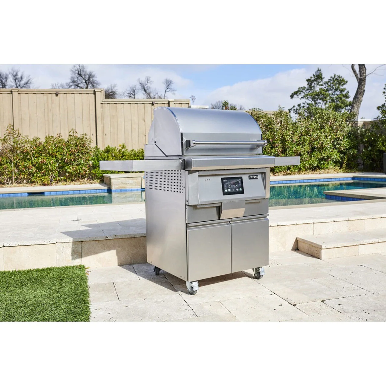 Coyote 28" Pellet Grill on Cart - C1P28-FS - Image 7