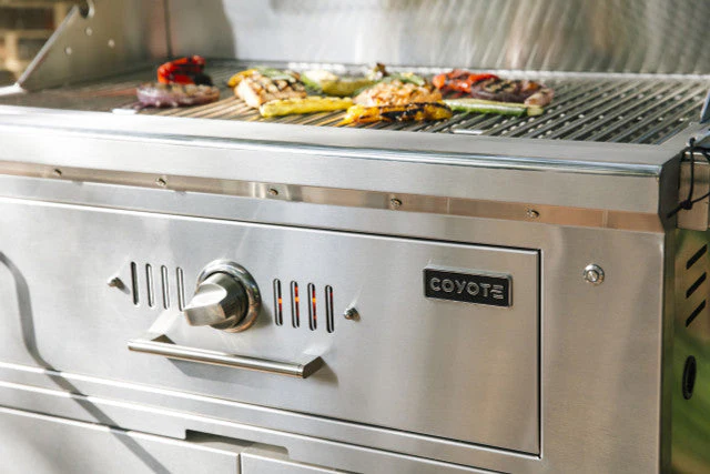Coyote 36" Charcoal Grill With Cart - C1CH36+C1CH36CT - Image 5