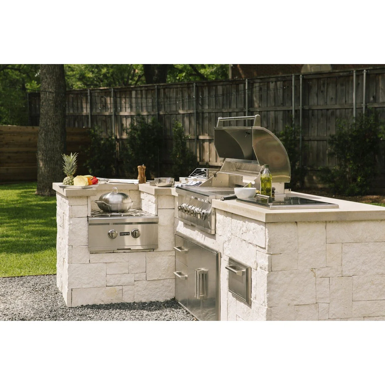 Coyote 36" SL-Series Grill Package - Includes SL-Series 36" Built-In Gas Grill with Sear Zone & Rotisserie, 36" Double Access Door & 12" Built-In Double Side Burner - C3SL36+CDA2436+C1DB - Image 31