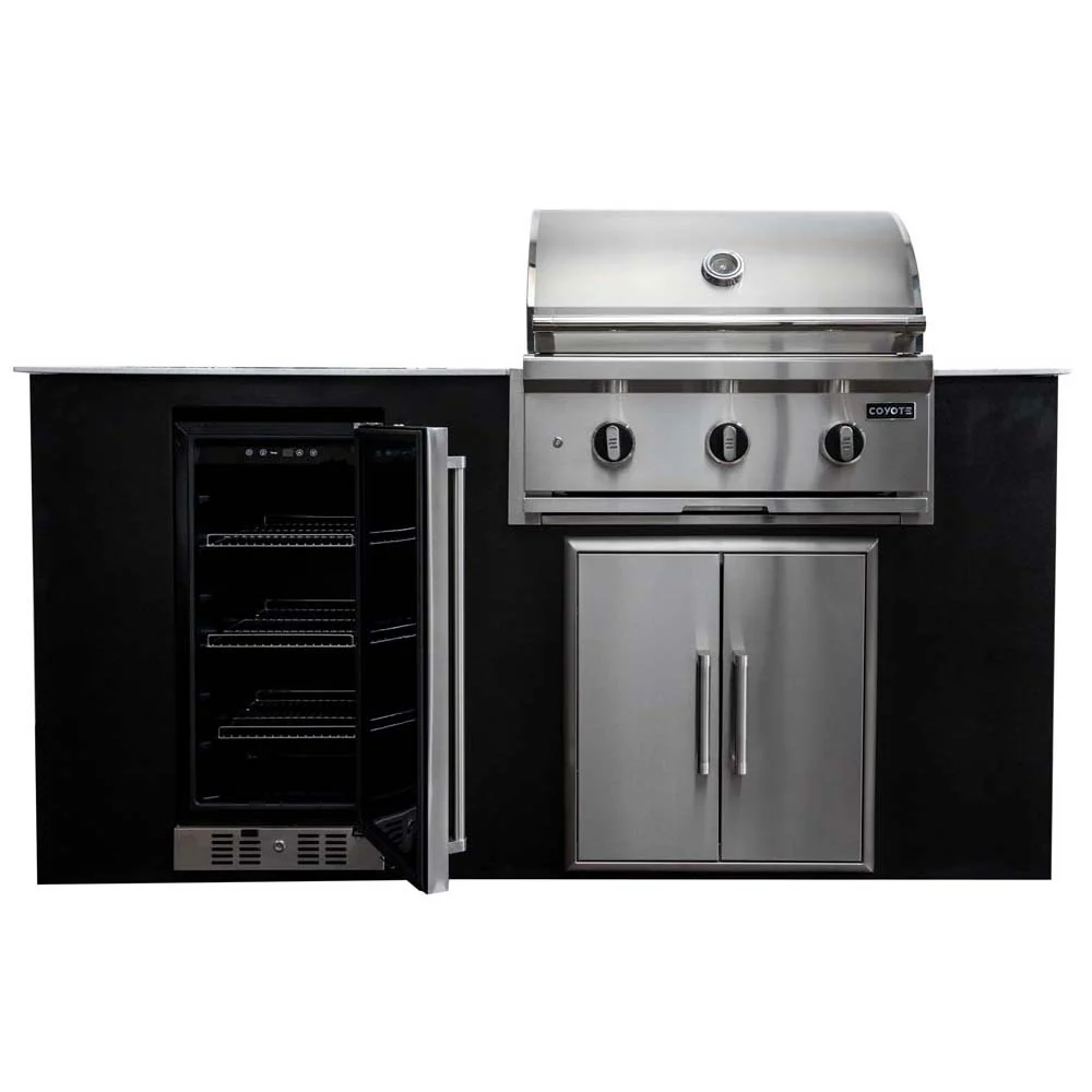 Coyote 4 Piece Outdoor Kitchen Island Package - CKEY6 - Image 3