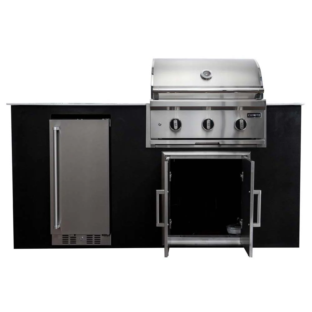 Coyote 4 Piece Outdoor Kitchen Island Package - CKEY6 - Image 4