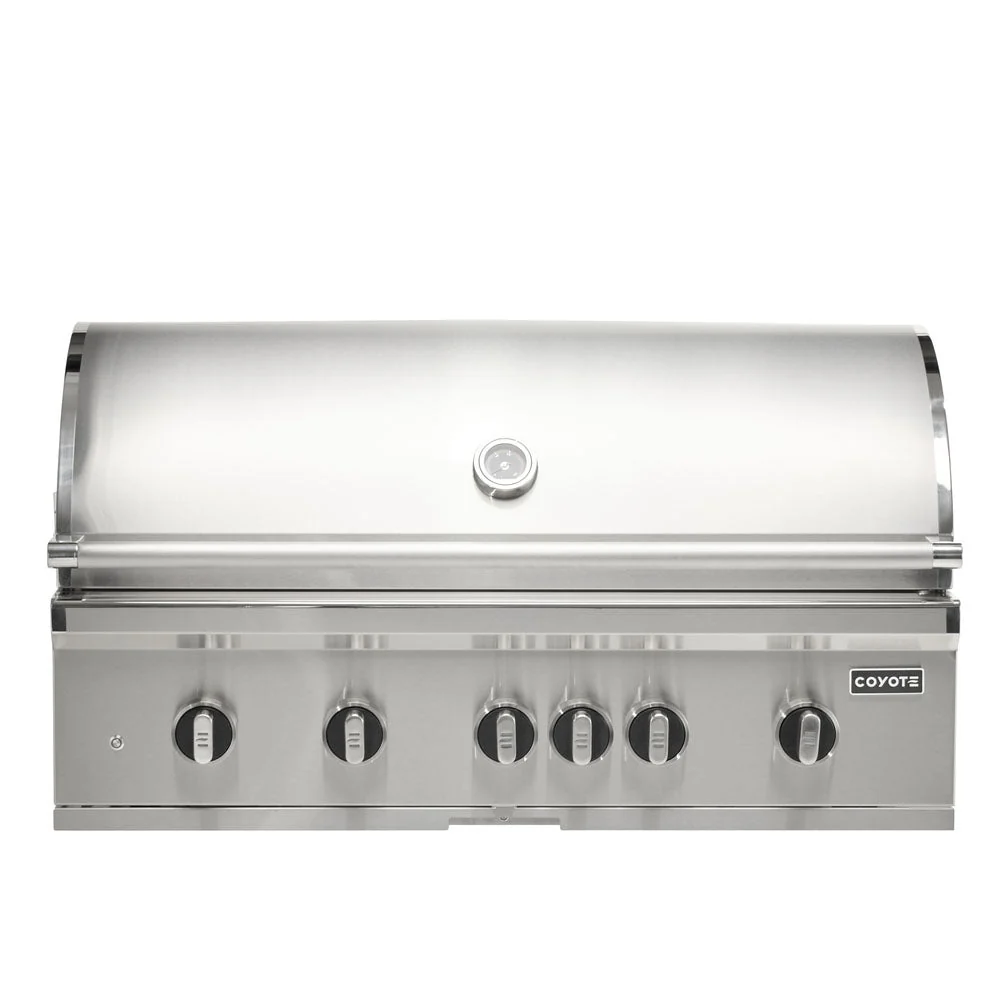 Coyote 42" SL-Series Grill Package - Includes SL-Series 42" Built-In Grill with Sear Zone & Rotisserie, 39" Double Access Door & 12" Built-In Double Side Burner - C3SL42+CDA2439+C1DB - Image 2