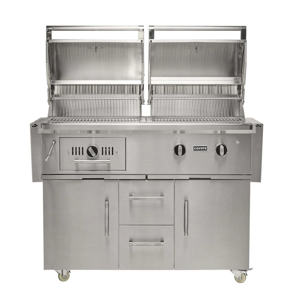 Coyote Hybrid Grill Package w/ Accessories - C3HY50+CCVR50-BIG+C3BRIQ50+C1GRDL - Image 6