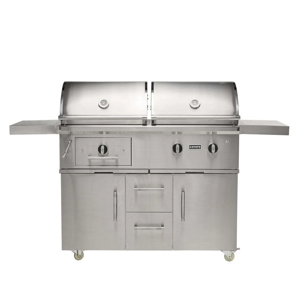 Coyote Hybrid Grill Package w/ Accessories - C3HY50+CCVR50-BIG+C3BRIQ50+C1GRDL - Image 9