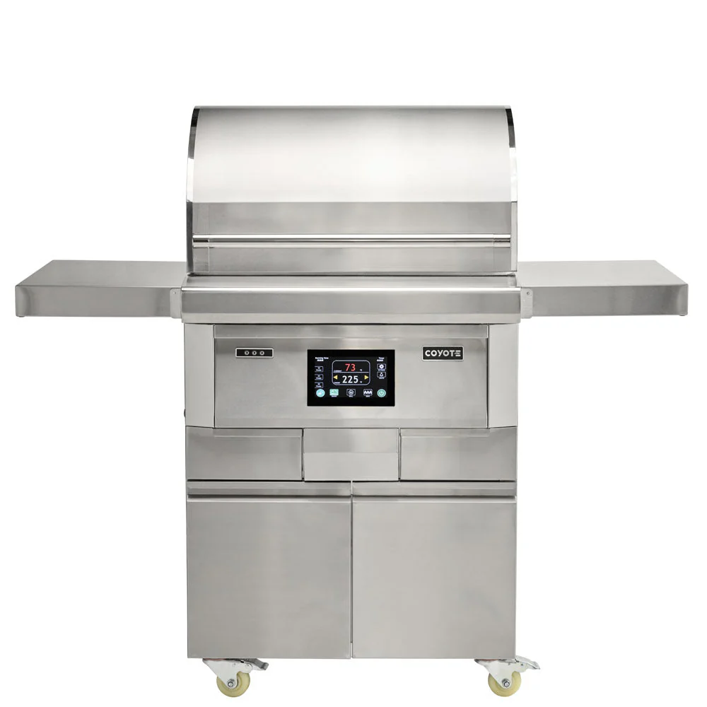 Coyote GEN3 28" Pellet Grill on Cart - C2P28-FS - Image 4
