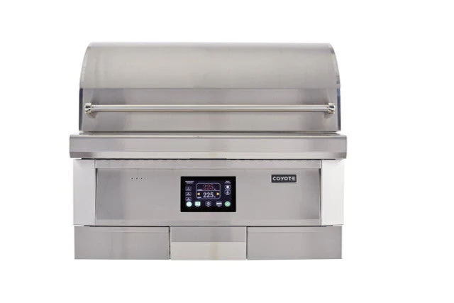 Coyote S-Series 42" Ultimate Grill Package - Includes Grill, 36" Pellet Grill, 39" Double Access Door, Power Burner, & 24" Outdoor Refrigerator - C2SL42+C1P36+CDA2439+C1PB+C1BIR24-R - Image 10