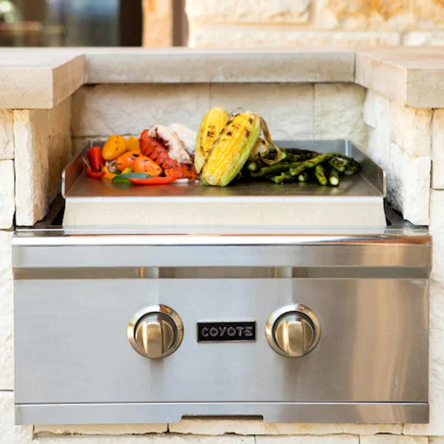 Coyote S-Series 42" Ultimate Grill Package - Includes Grill, 36" Pellet Grill, 39" Double Access Door, Power Burner, & 24" Outdoor Refrigerator - C2SL42+C1P36+CDA2439+C1PB+C1BIR24-R - Image 3