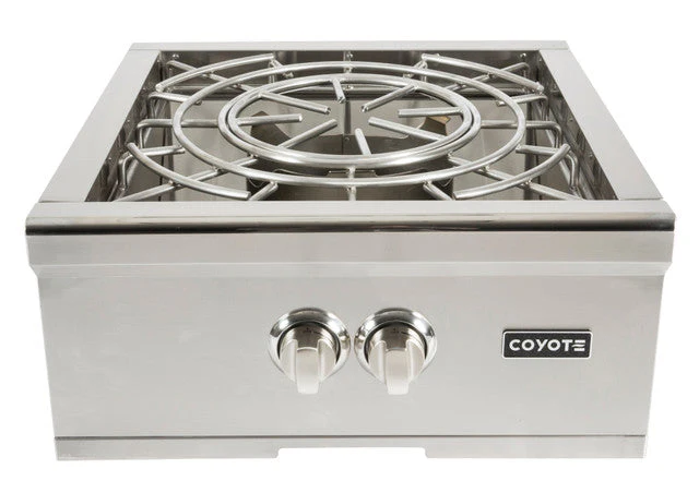 Coyote S-Series 42" Ultimate Grill Package - Includes Grill, 36" Pellet Grill, 39" Double Access Door, Power Burner, & 24" Outdoor Refrigerator - C2SL42+C1P36+CDA2439+C1PB+C1BIR24-R - Image 9