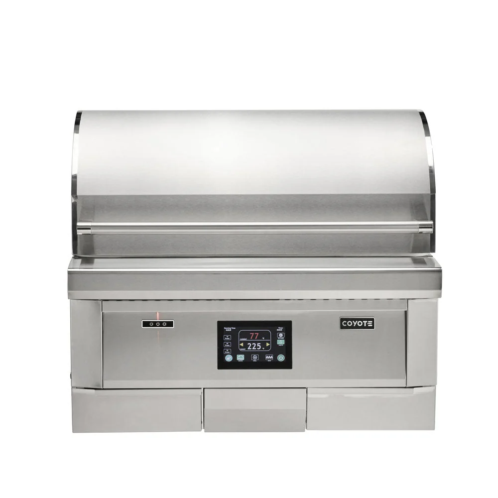 Coyote SL-Series 42" Ultimate Grill Package - Includes 42" SL-Series Grill, 36" Pellet Grill, 39" Double Access Door, Power Burner & 24" Outdoor Refrigerator - C3SL42+C2P36+C3-DA2439+C3PB+C124R-S - Image 24