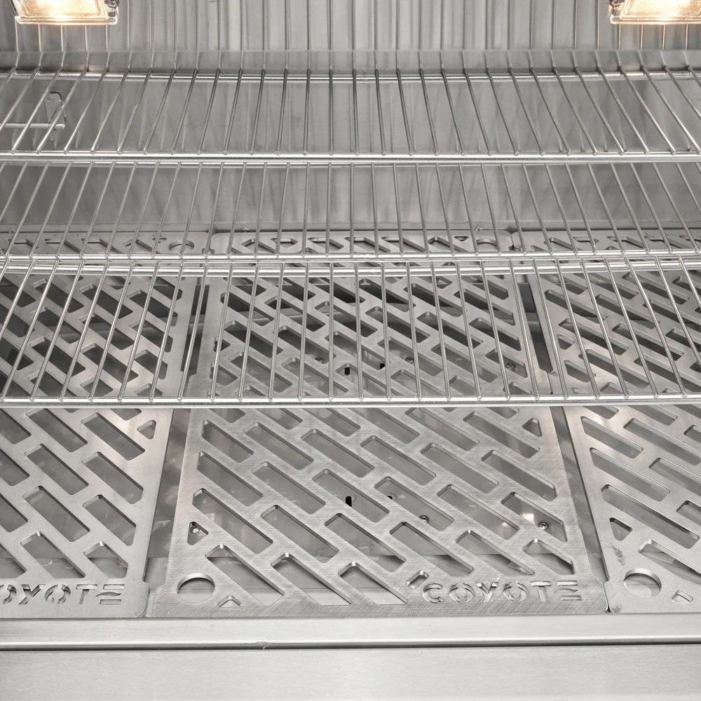Coyote SL-Series 42" Ultimate Grill Package - Includes 42" SL-Series Grill, 36" Pellet Grill, 39" Double Access Door, Power Burner & 24" Outdoor Refrigerator - C3SL42+C2P36+C3-DA2439+C3PB+C124R-S - Image 58