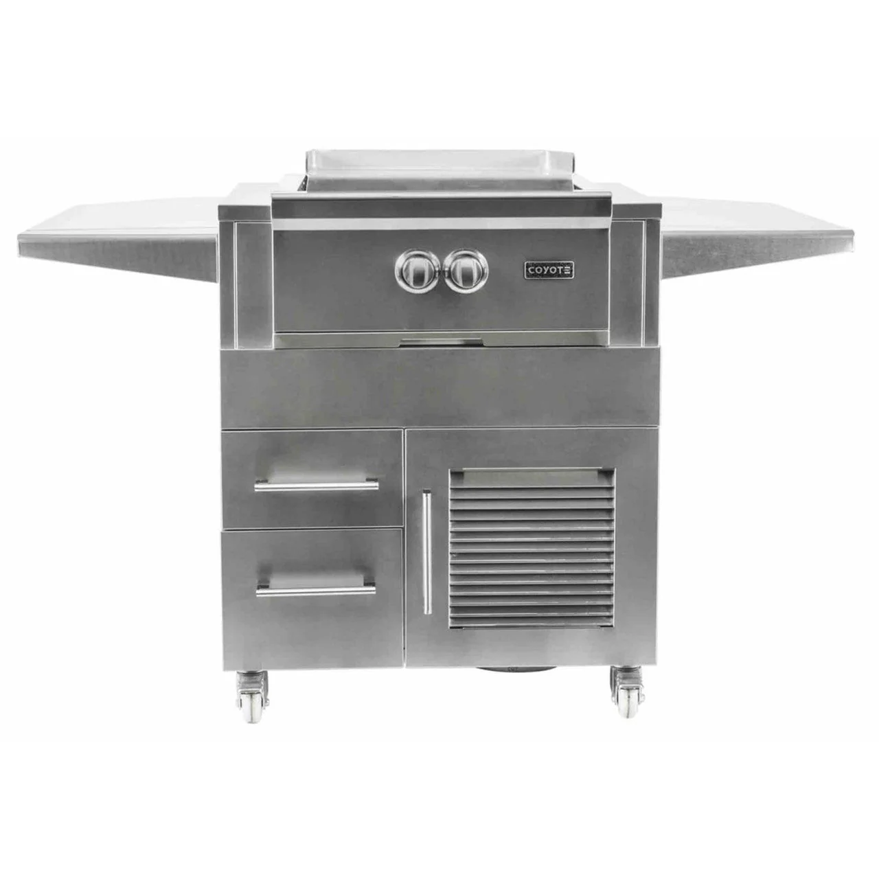 Coyote SL-Series 42" Ultimate Grill Package - Includes 42" SL-Series Grill, 36" Pellet Grill, 39" Double Access Door, Power Burner & 24" Outdoor Refrigerator - C3SL42+C2P36+C3-DA2439+C3PB+C124R-S - Image 70