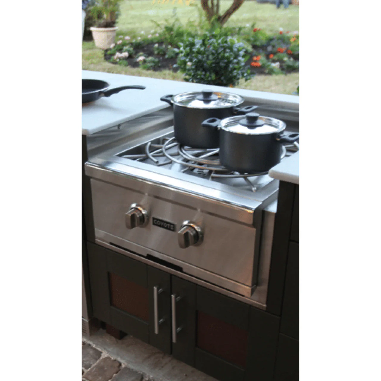 Coyote SL-Series 42" Ultimate Grill Package - Includes 42" SL-Series Grill, 36" Pellet Grill, 39" Double Access Door, Power Burner & 24" Outdoor Refrigerator - C3SL42+C2P36+C3-DA2439+C3PB+C124R-S - Image 71