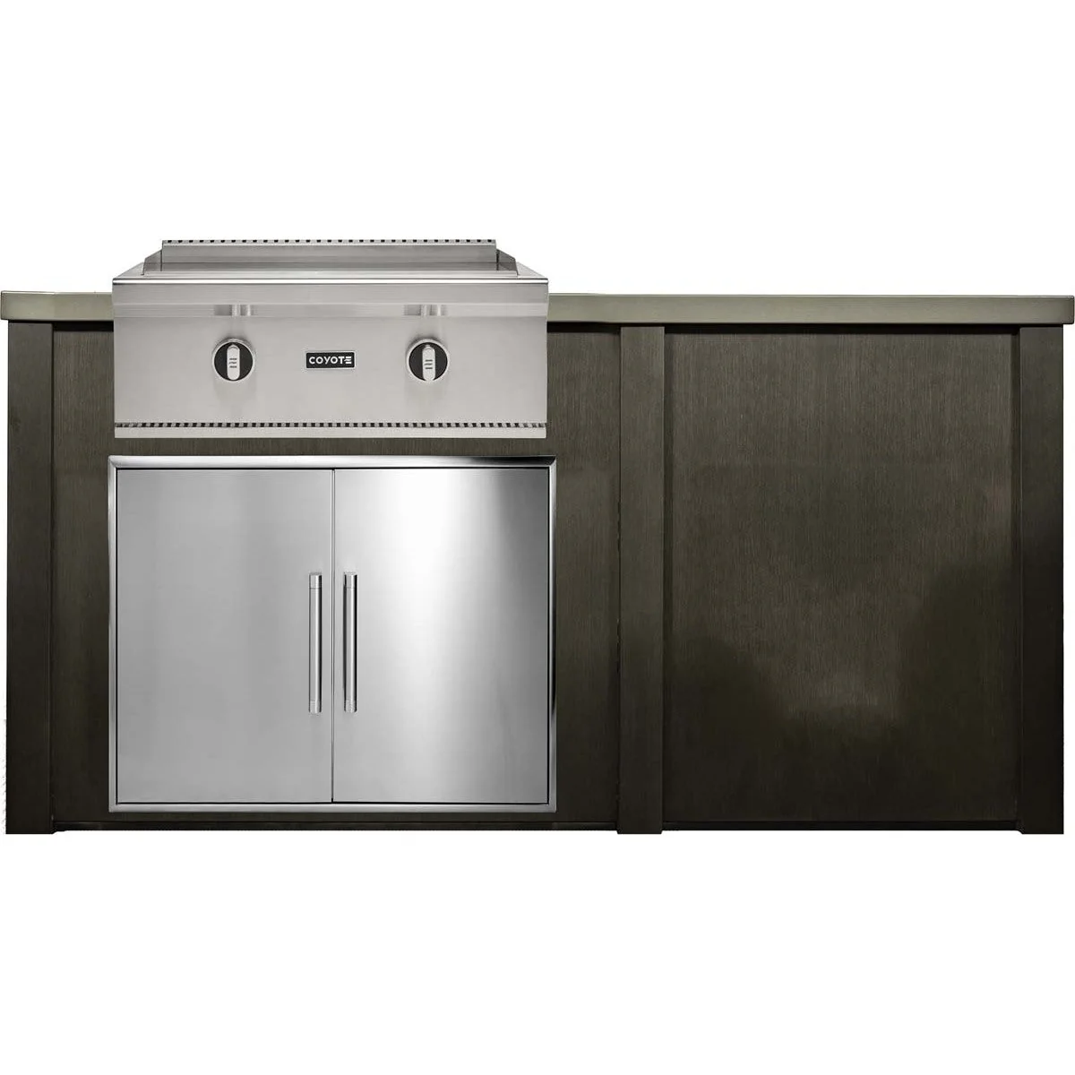 HAVEN 6 Ft Outdoor Kitchen Island w/ Plain Panel - HCOY72PAN - Image 3