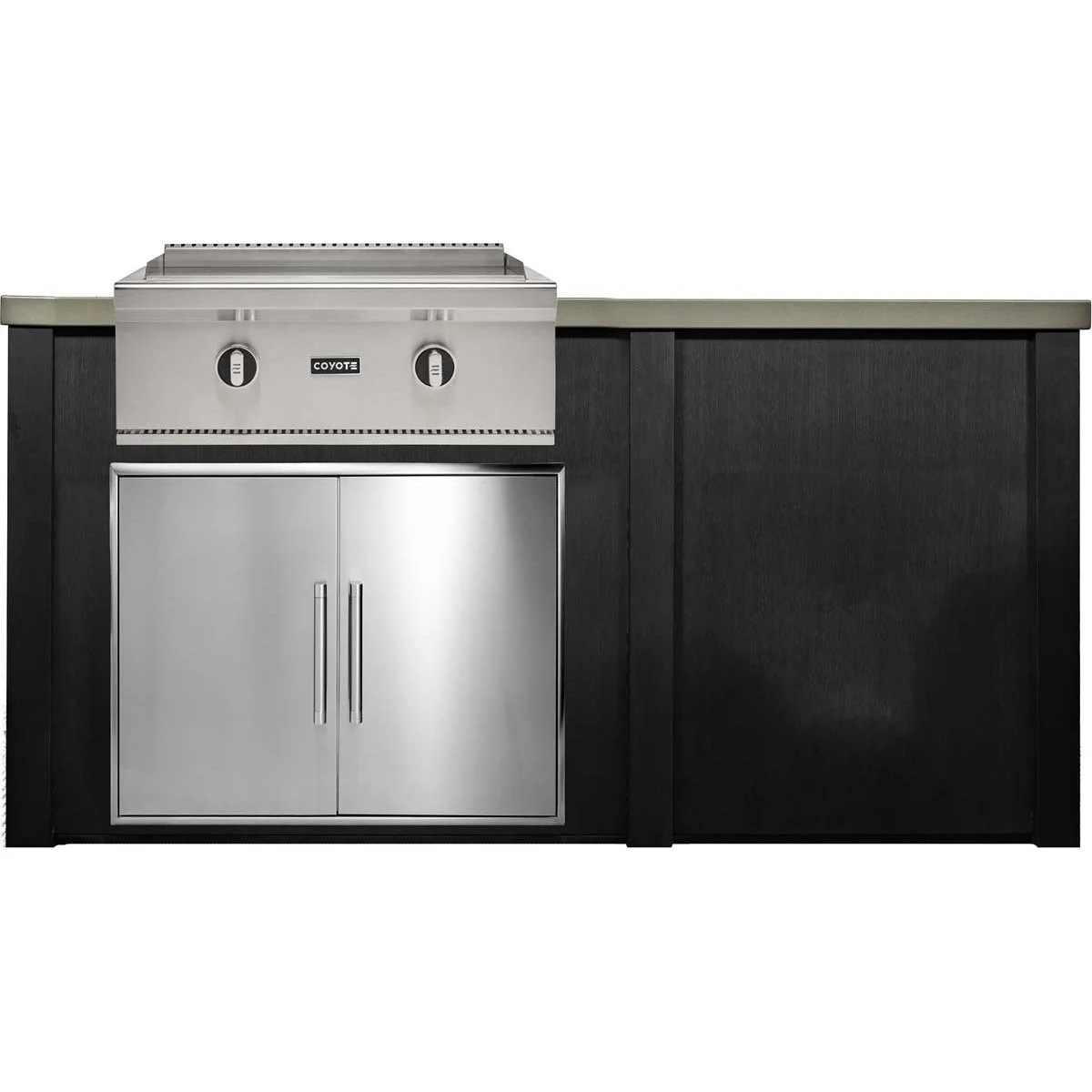HAVEN 6 Ft Outdoor Kitchen Island w/ Plain Panel - HCOY72PAN - Image 4