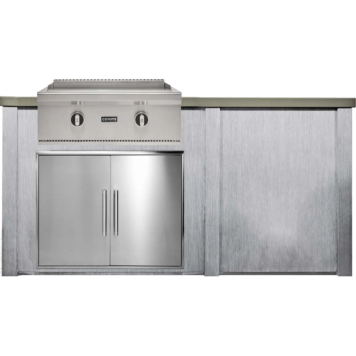 HAVEN 6 Ft Outdoor Kitchen Island w/ Plain Panel - HCOY72PAN - Image 6