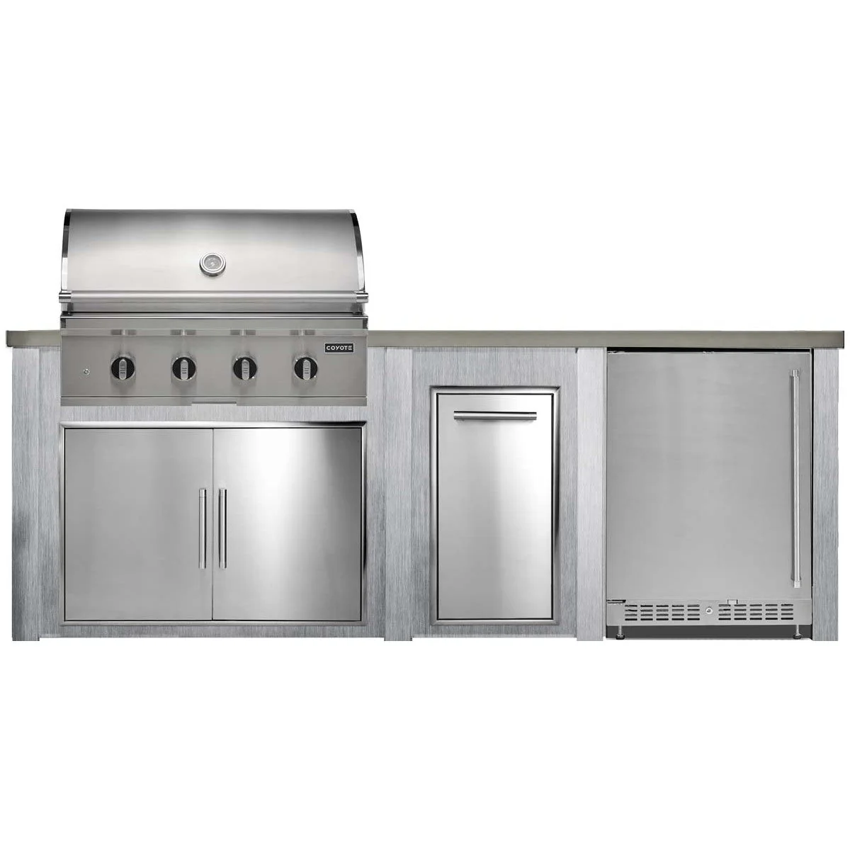 HAVEN 8 Ft Outdoor Kitchen Island w/ 24" Refrigerator - HCOY96REF - Image 5