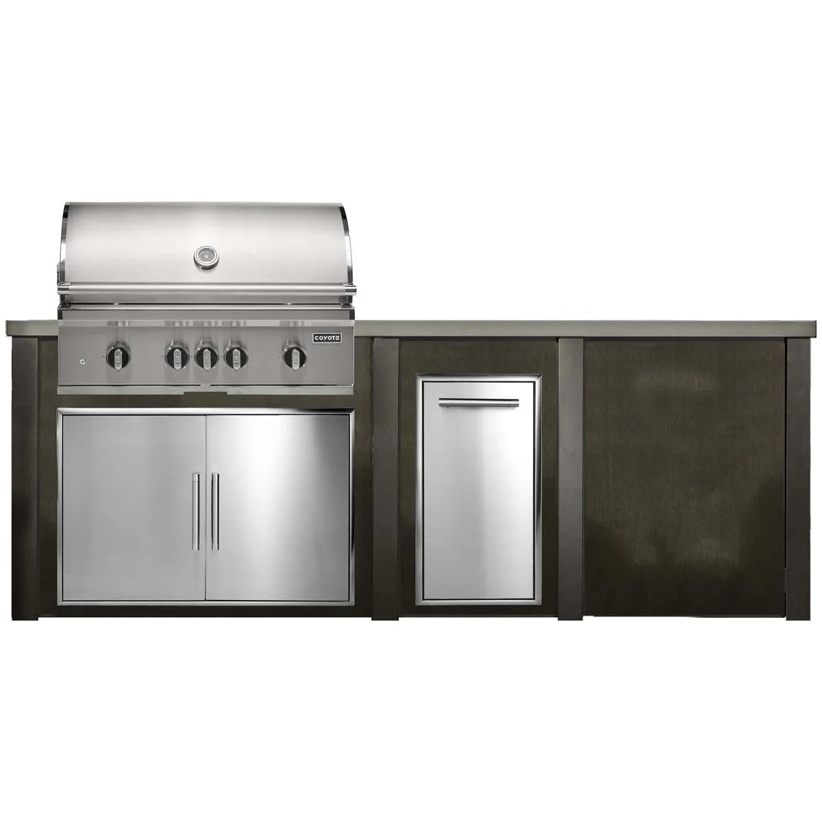 HAVEN 8 Ft Outdoor Kitchen Island w/ Plain Panel - HCOY96PAN - Image 3