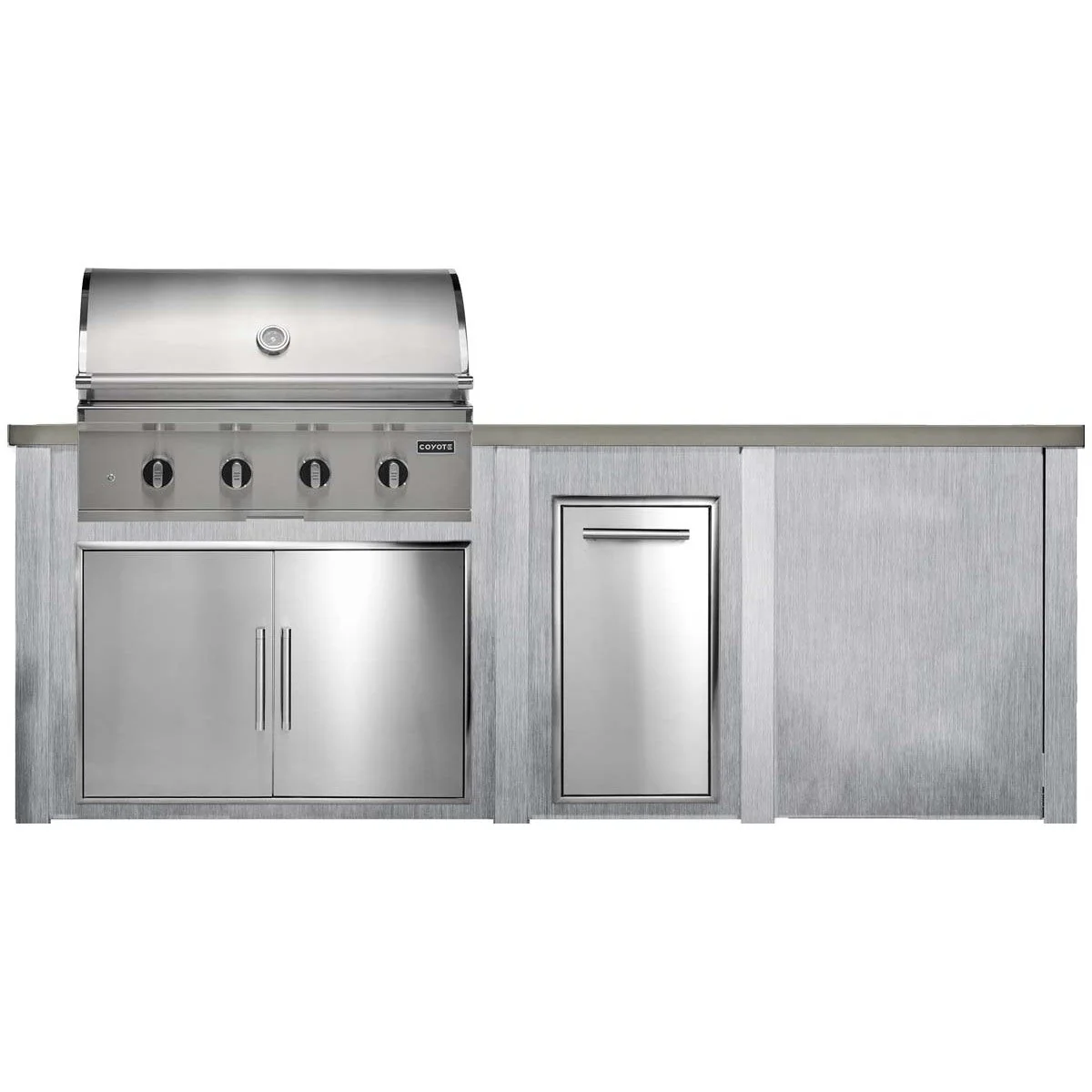 HAVEN 8 Ft Outdoor Kitchen Island w/ Plain Panel - HCOY96PAN - Image 5
