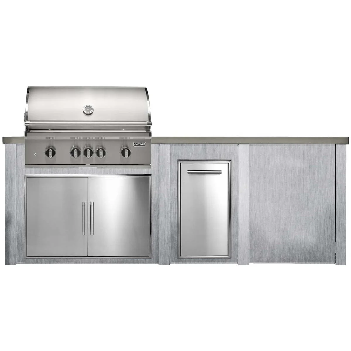 HAVEN 8 Ft Outdoor Kitchen Island w/ Plain Panel - HCOY96PAN - Image 6